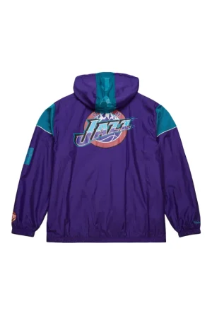 Unisex Utah Jazz Mitchell & Ness Purple Hardwood Classics Team OG 3.0 Anorak Half-Zip Windbreaker Jacket