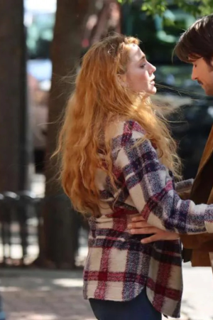 It Ends with Us Blake Lively Plaid Jacket