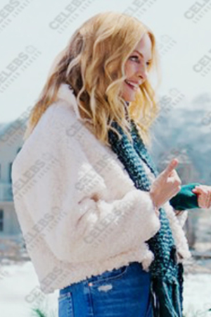 Best Christmas Ever Charlotte White Fur Jacket
