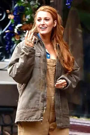 Lily It Ends with Us 2024 Grey Jacket