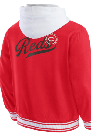 Men's Darius Rucker Collection by Fanatics Red Cincinnati Reds Full-Snap Hooded Jacket
