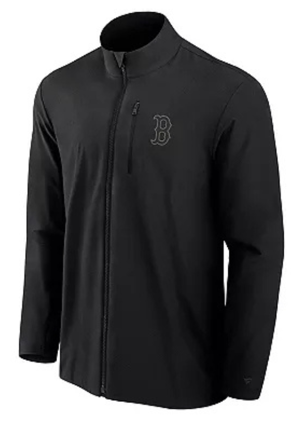 Men's Fanatics Signature Black Boston Red Sox Front Office Woven Full-Zip Jacket
