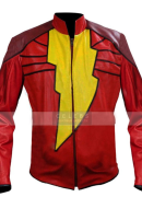 Captain Marvel Shazam Black Adam Leather Jacket
