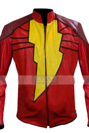 Captain Marvel Shazam Black Adam Leather Jacket