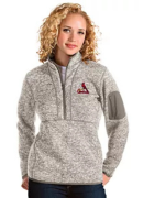 Women's Boston Red Sox 1/2 Zip Pullover Sweater