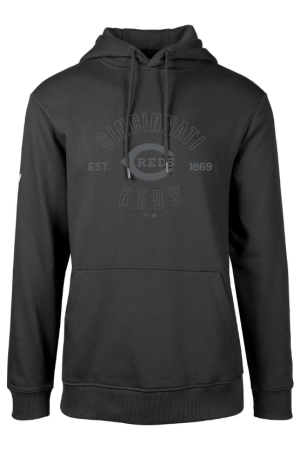 Men's Levelwear Black Cincinnati Reds Podium Abyssal Pullover Hoodie
