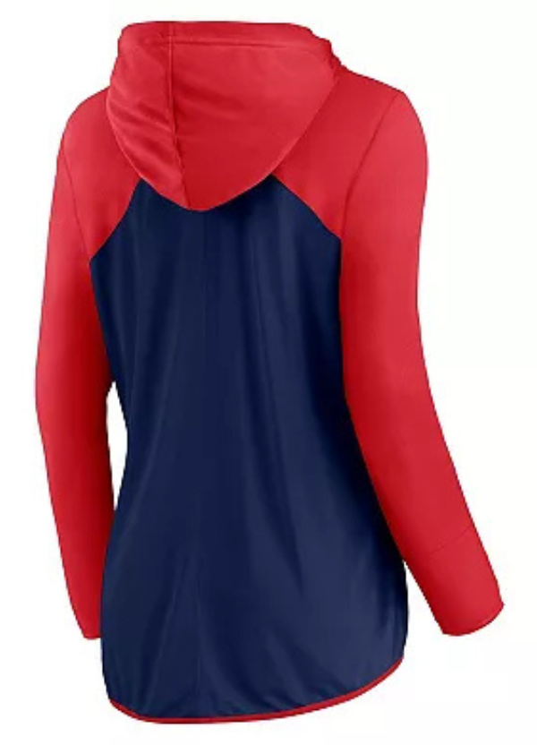 Women's Fanatics Navy/Red Boston Red Sox Script Sleeve Full-Zip Hoodie 3 Women's Fanatics Navy/Red Boston Red Sox Script Sleeve Full-Zip Hoodie