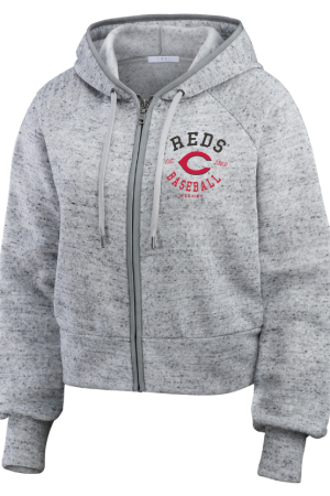 Women's Antigua White Cincinnati Reds Tribute Quarter-Zip Pullover Top