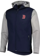 Men's Dunbrooke Navy/Heather Gray Boston Red Sox Alpha Full-Zip Jacket
