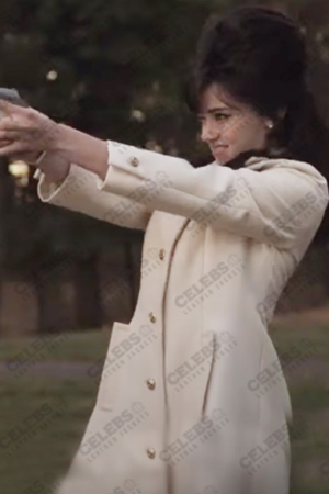 Cailee Spaeny Priscilla White Coat