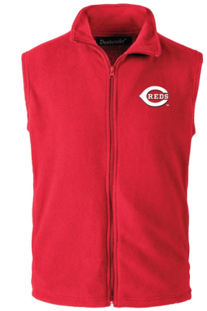 Men's Dunbrooke Red Cincinnati Reds Full-Zip Vest