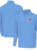 Men's Antigua Powder Blue Cincinnati Reds Intent Quarter-Zip Top