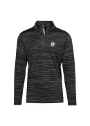 Women's Brooklyn Nets Levelwear Black Gear Insignia Core Quarter-Zip Pullover Top
