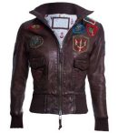 Womens-Top-Gun-Dark-Brown-Leather-Jacket__66986