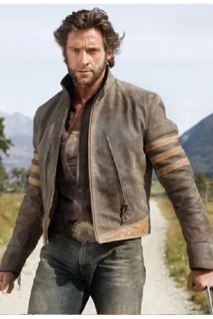 X - Men Origins Wolverine Leather Jacket-1