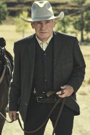 Yellowstone 1923 TV Series Harrison Ford Black Wool Blazer