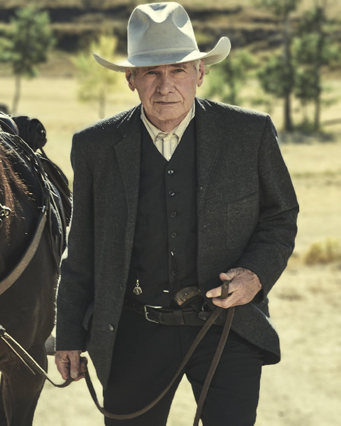 Yellowstone 1923 TV Series Harrison Ford Black Wool Blazer 1 Yellowstone 1923 TV Series Harrison Ford Black Wool Blazer