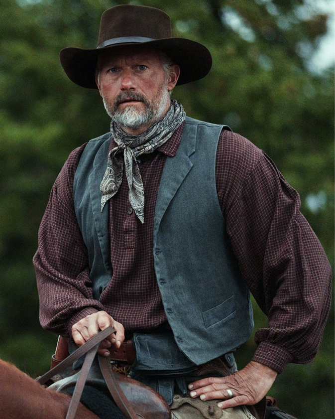 Yellowstone 1923 TV Series James Badge Dale Grey Vest 1 Yellowstone 1923 TV Series James Badge Dale Grey Vest