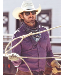 Yellowstone Ian Bohen Purple Cotton Jacket