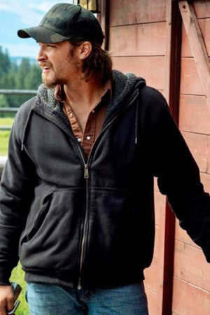 Yellowstone Kayce Dutton Black Hoodie Jacket