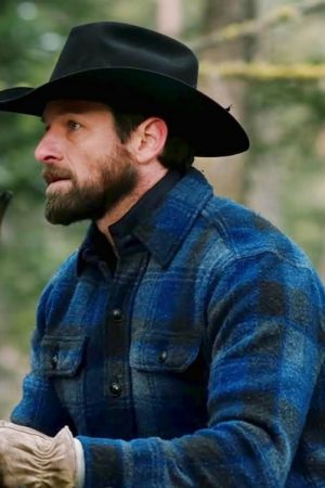 Yellowstone TV Series Ian Bohen Flannel Jacket
