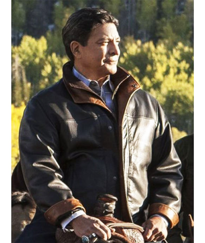 Yellowstone Thomas Rainwater Black Leather Jacket 1 Yellowstone Thomas Rainwater Black Leather Jacket