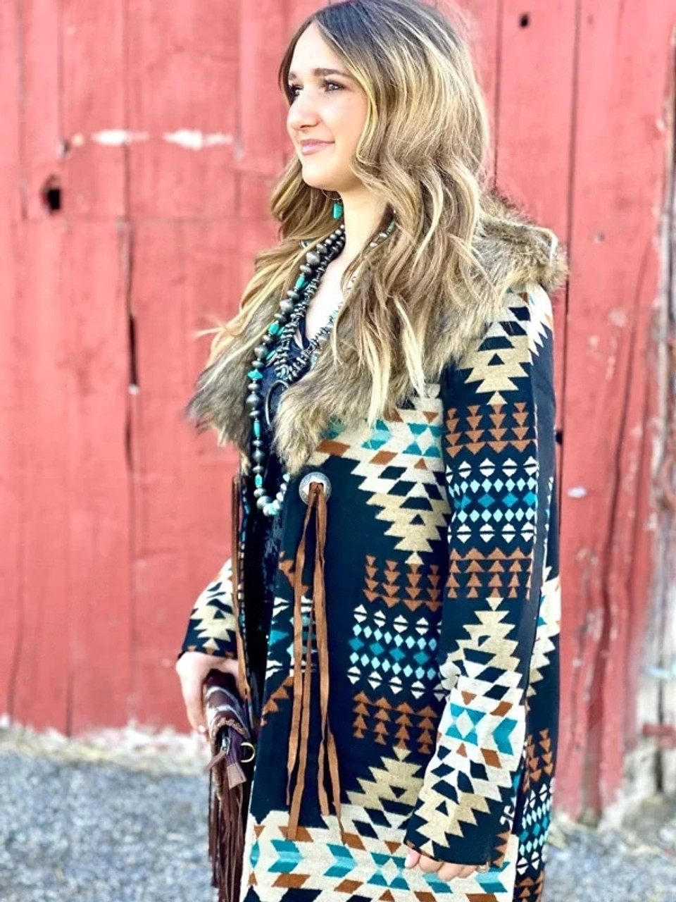 Yellowstone Beth Dutton Tribal Coat 2 Yellowstone_Beth_Dutton_Coat__82837