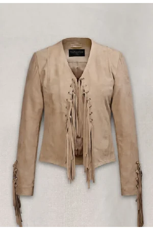 Francia Rasia How I Met Your Father Suede Jacket