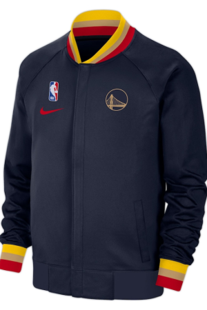 Men's Golden State Warriors Nike Navy 2024/25 City Edition Authentic Showtime Performance Full-Zip Jacket