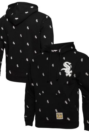 Men's Chicago White Sox Mitchell & Ness Black Repeat Pullover Hoodie