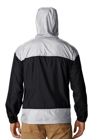 Men's Chicago White Sox Columbia Black Omni-Shade Flash Challenger Full-Zip Windbreaker Jacket