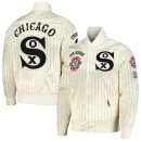 Men's Chicago White Sox Pro Standard Cream Cooperstown Collection Pinstripe Retro Classic Satin Full-Snap Jacket