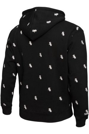 Men's Chicago White Sox Mitchell & Ness Black Repeat Pullover Hoodie