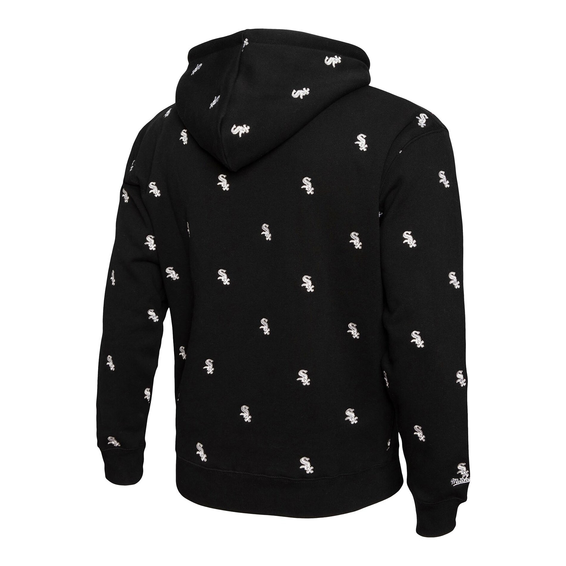 Men's Chicago White Sox Mitchell & Ness Black Repeat Pullover Hoodie 3 Men's Chicago White Sox Mitchell & Ness Black Repeat Pullover Hoodie - Image 3