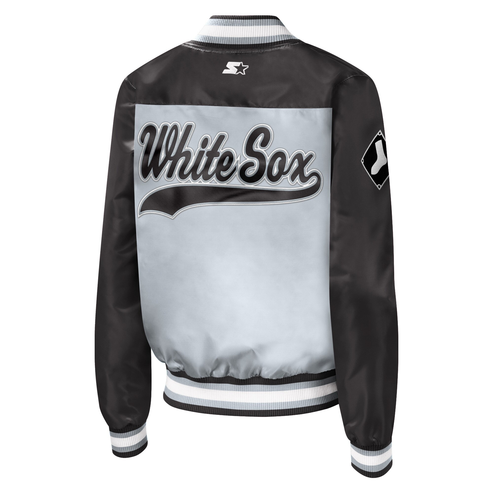 Women's Chicago White Sox Starter Silver The Legend Full-Snap Jacket 2 Women's Chicago White Sox Starter Silver The Legend Full-Snap Jacket - Image 2