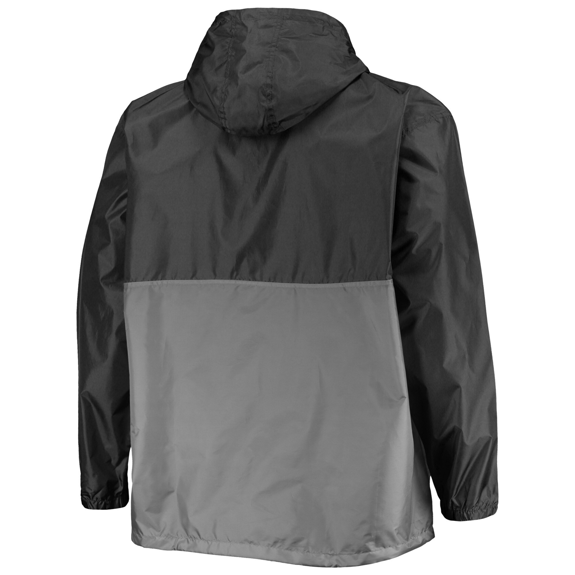 Men's Chicago White Sox Black/Gray Big & Tall Split Body Anorak Half-Zip Jacket 2 Men's Chicago White Sox Black/Gray Big & Tall Split Body Anorak Half-Zip Jacket - Image 2