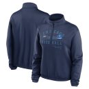 Women's Chicago White Sox Nike Navy Rewind Splice Half-Zip Semi-Cropped Bubble Hem Sweatshirt