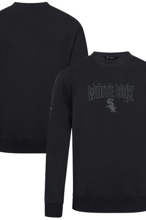 Men's Chicago White Sox Levelwear Black Zane Darkmoon Pullover Sweatshirt