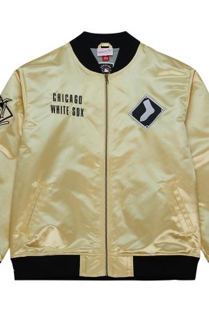 Men's Chicago White Sox Mitchell & Ness Gold OG 2.0 Lightweight Satin Full-Zip Jacket