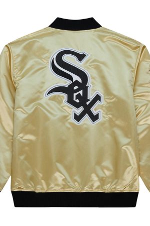 Men's Chicago White Sox Mitchell & Ness Gold OG 2.0 Lightweight Satin Full-Zip Jacket