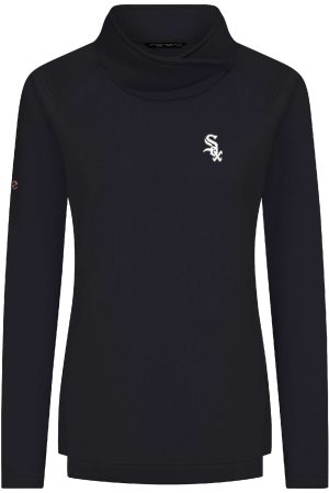 Women's Chicago White Sox Levelwear Black Advance Insignia 2.0 Raglan Pullover