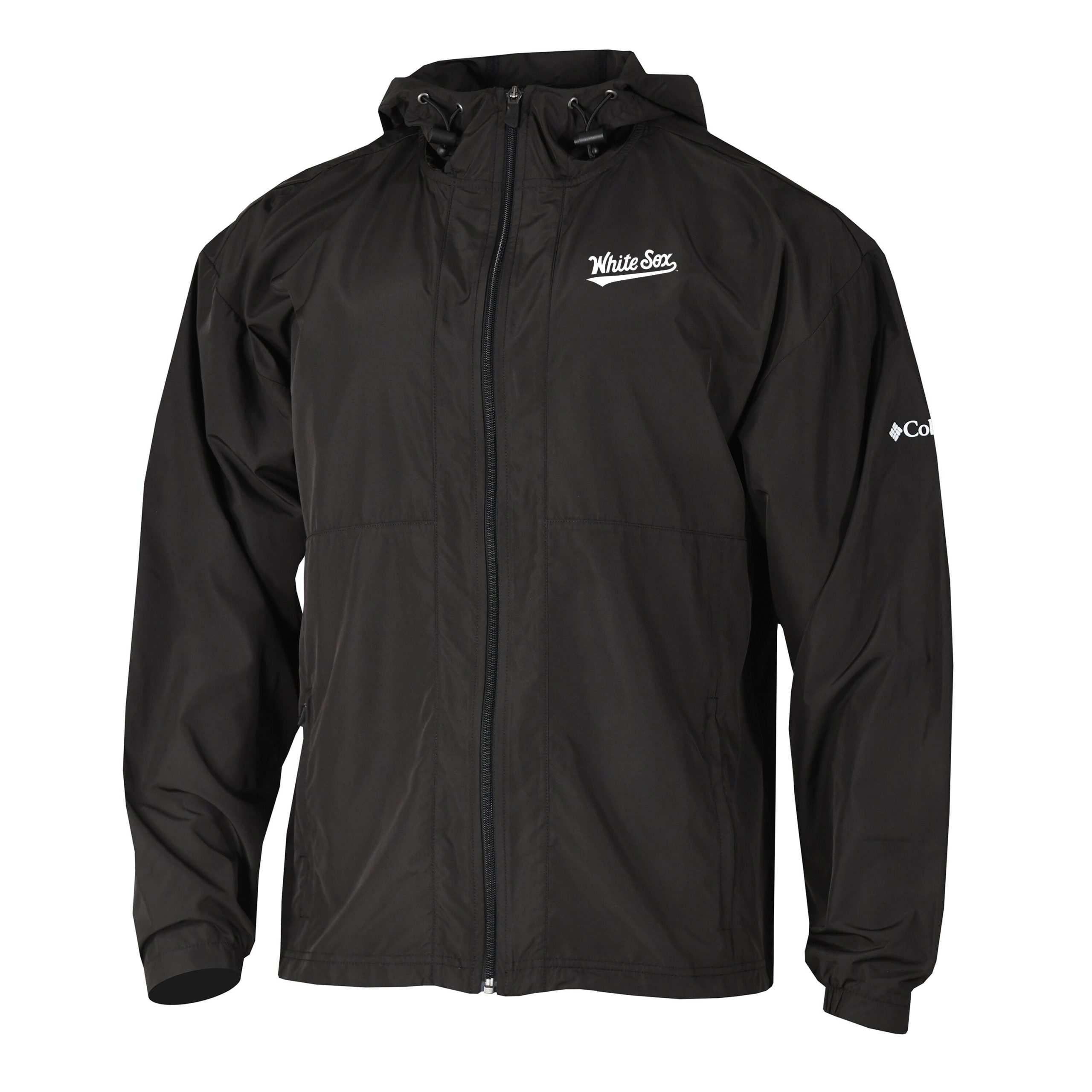 Men's Chicago White Sox Columbia Black The Prodigy Full-Zip Windbreaker 1 Men's Chicago White Sox Columbia Black The Prodigy Full-Zip Windbreaker