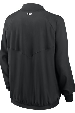 Women's Chicago White Sox Nike Black Authentic Collection Team Raglan Performance Full-Zip Jacket