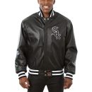 Men's Chicago White Sox JH Design Black Classic Leather Team Jacket