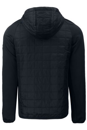 Men's Chicago White Sox Cutter & Buck Black Eco Hybrid PrimaLoft Full-Zip Hoodie Jacket