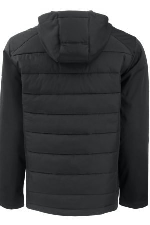 Men's Chicago White Sox Cutter & Buck Black Evoke Hybrid Eco Softshell Recycled Full-Zip Jacket