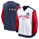 Men's Chicago White Sox Nike White/Navy Rewind Warmup V-Neck Pullover Jacket
