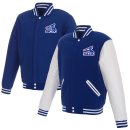 Men's Chicago White Sox JH Design Royal/White Reversible Full-Snap Fleece Jacket