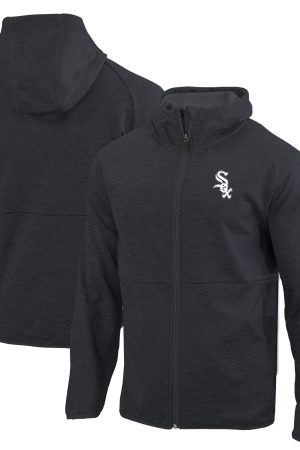 Men's Chicago White Sox Columbia Black Omni-Wick It's Time Full-Zip Jacket