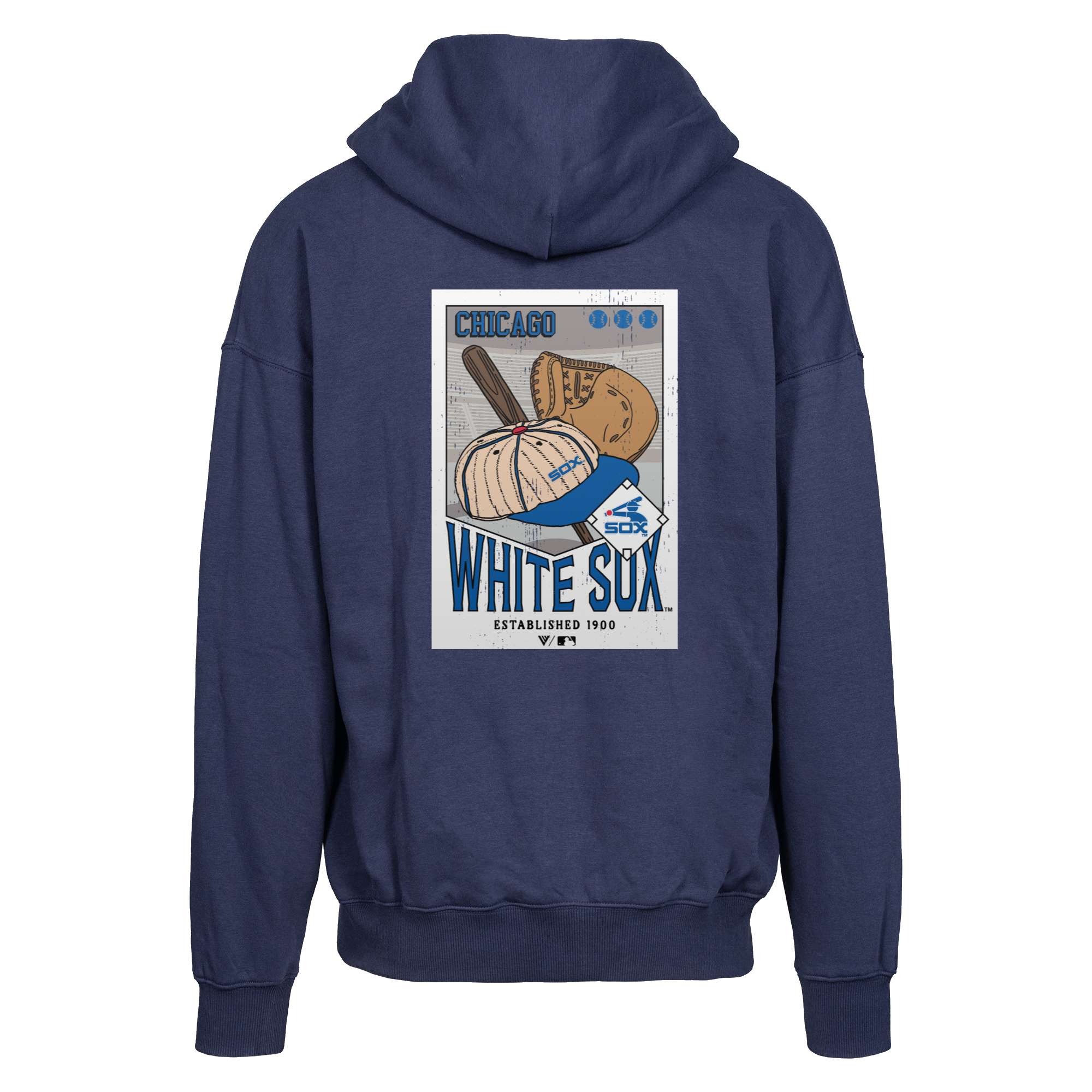 Men's Chicago White Sox Levelwear Navy Uphill Cooperstown Collection Core Logo Full-Zip Hoodie 2 Men's Chicago White Sox Levelwear Navy Uphill Cooperstown Collection Core Logo Full-Zip Hoodie - Image 2